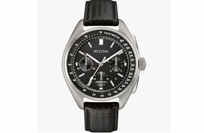 Lunar Pilot Black Woven Band - Bulova